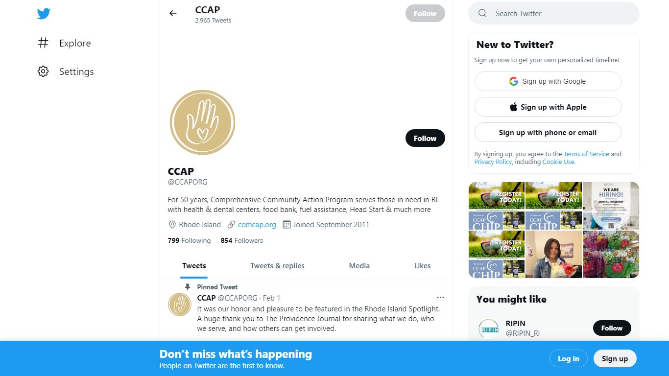 @CCAPORG | Twitter